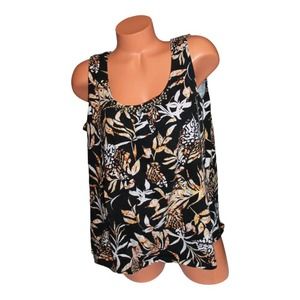 Jones New York Sport Woman Floral Sleeveless‎ Shirt Size 2X